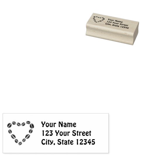Koffie-liefdesbrood Rubberstempel (Gestempeld)