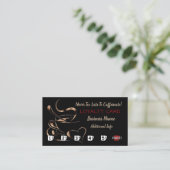 Koffie-liefdeslogo Klantenkaartje (Staand voorkant)