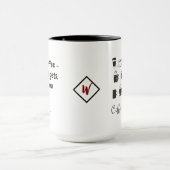 Koffie liefhebber cadeau | Aangepaste naam en grap Mok (Midden)