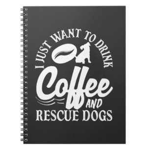 Koffie Liefhebber Drink Koffie Reddingshonden Notitieboek