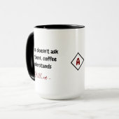 Koffie Liefhebber Geschenk Mok | Aangepaste Naam & (Voorkant links)