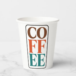 KOFFIE Liefhebber Papieren Beker Koffiecadeaus
