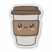 Koffie liefhebber sticker (Voorkant)