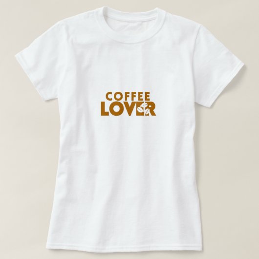 Koffie liefhebber t-shirt (Design voorkant)