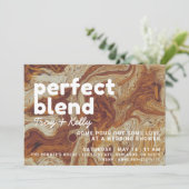 Koffie liefhebbers bruiloft douche uitnodiging (Staand voorkant)