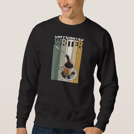 Koffie Liker Writer Novel Author Funny Gra Trui (Voorkant)
