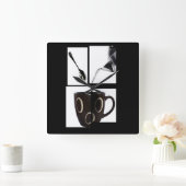 Koffie-loopmuur Vierkante Klok (Huis)