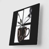 Koffie-loopmuur Vierkante Klok (Hoek)