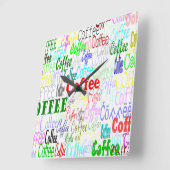 Koffie-loopmuur Vierkante Klok (Hoek)