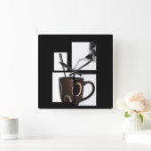 Koffie-loopmuur Vierkante Klok (Huis)