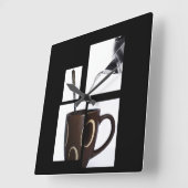Koffie-loopmuur Vierkante Klok (Hoek)