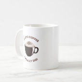 Koffie loopt elke dag koffiemok (Voorkant links)