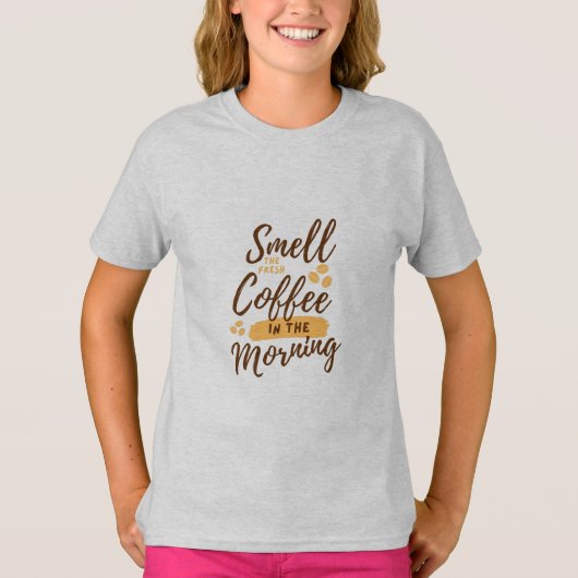 Koffie loopt elke dag t-shirt (Voorkant)