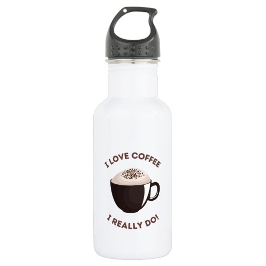 Koffie loopt elke dag waterfles (Voorkant)