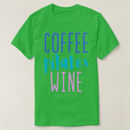 Koffie loost wijn t-shirt (Design voorkant)