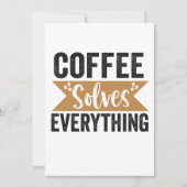 Koffie lost alles grappige cafeïne liefhebber cade kaart (Voorkant)