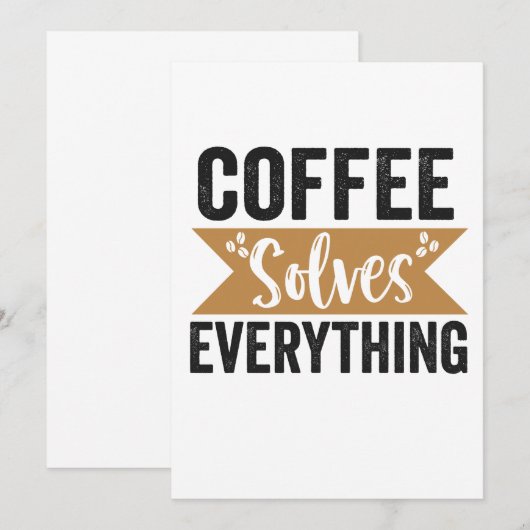 Koffie lost alles grappige cafeïne liefhebber cade kaart (Voorkant / Achterkant)