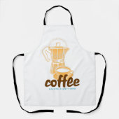 Koffie lost alles op schort (Voorkant)