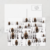 Koffie LOVE Briefkaart (Voorkant / Achterkant)