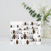 Koffie LOVE Briefkaart (Staand voorkant)