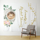 Koffie Love is Breaming Vrijgezellenfeest Sign Tap Wandkleed (In Situ (horizontaal))