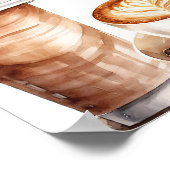 Koffie Love is Breaming Vrijgezellenfeest Welcome  Poster (Hoek)