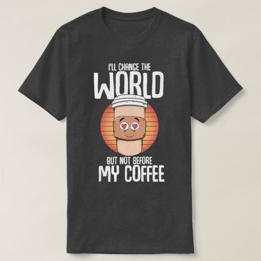 Koffie Lover 5 T-shirt (Design voorkant)