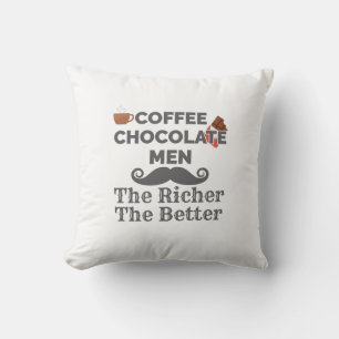 Koffie Lover Chocolate Mannen De rijkere beter Kussen