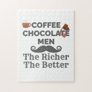 Koffie Lover Chocolate Mannen De rijkere beter Legpuzzel