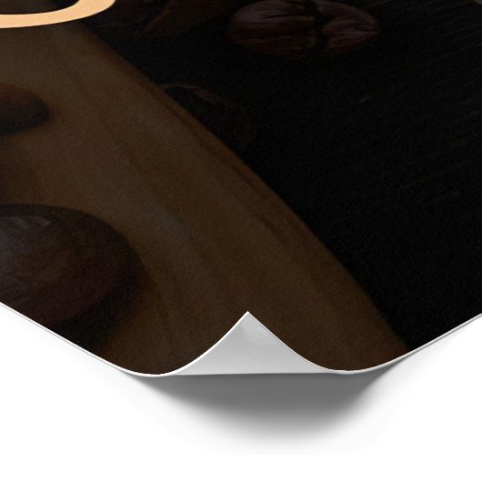 Koffie Lover Coffee breekt het gewoon Poster (Hoek)