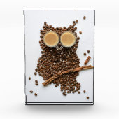 Koffie Lover Coffee Owl Fotoblokken (Voorkant)