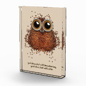 Koffie Lover Coffee Owl Fotoblokken (Rechts)