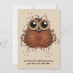 Koffie Lover Coffee Owl Kaart