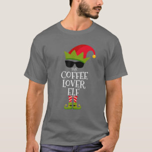 Koffie Lover Elf Matching Family Group Christm T-shirt