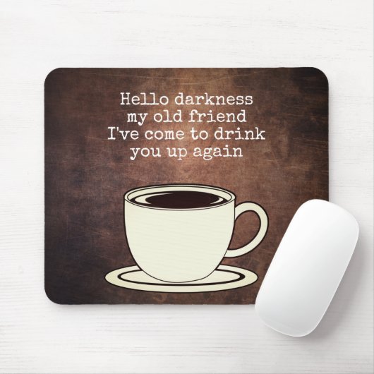  koffie Lover Funny Quote Muismat (Met muis)