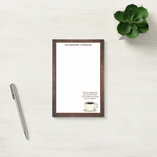  koffie Lover Funny Quote Post-it Notes (Kantoor)