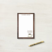 koffie Lover Funny Quote Post-it Notes (Op bureau)