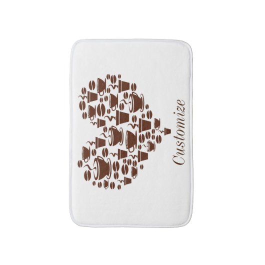 Koffie Lover Heart Thunder_Cove Badmat (Voorkant Verticaal)