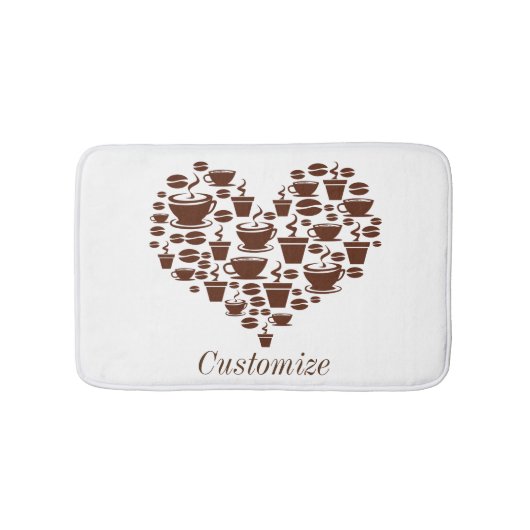 Koffie Lover Heart Thunder_Cove Badmat (Voorkant)