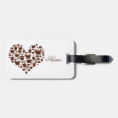 Koffie Lover Heart Thunder_Cove Bagagelabel (Achterkant horizontaal)