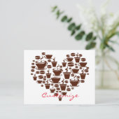 Koffie Lover Heart Thunder_Cove Briefkaart (Staand voorkant)