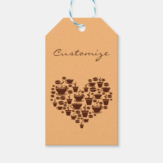 Koffie Lover Heart Thunder_Cove Cadeaulabel (Voorkant)