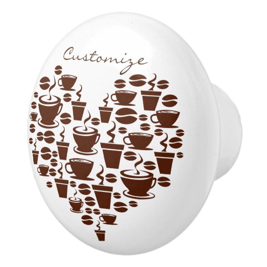 Koffie Lover Heart Thunder_Cove Keramische Knop (Rechts)