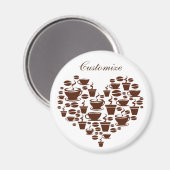 Koffie Lover Heart Thunder_Cove Magneet (Voorkant / Achterkant)