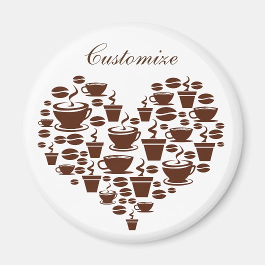 Koffie Lover Heart Thunder_Cove Magneet (Voorkant)