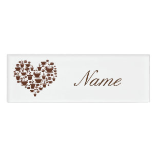 Koffie Lover Heart Thunder_Cove Naambadge