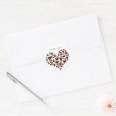 Koffie Lover Heart Thunder_Cove Ronde Sticker (Envelop)