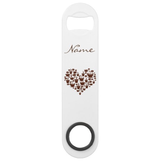 Koffie Lover Heart Thunder_Cove Speed Flessenopener (Voorkant)