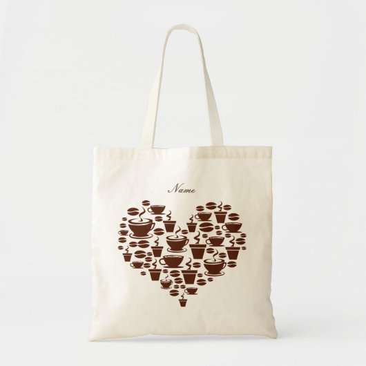 Koffie Lover Heart Thunder_Cove Tote Bag (Voorkant)