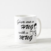 Koffie Lover Hug met een Mok Quote Retro Mok (Voorkant rechts)